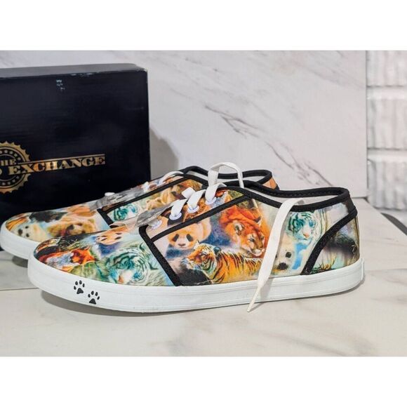 The Bradford Exchange Women's Multi-Color 2011 Wearable Art Wildlife Panda Shoe - Picture 4 of 8